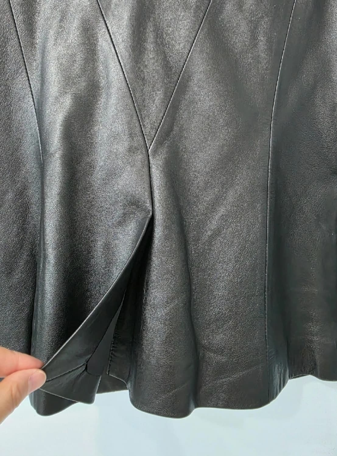 DKNY 블랙 가죽 자켓 ~55 상품이미지7