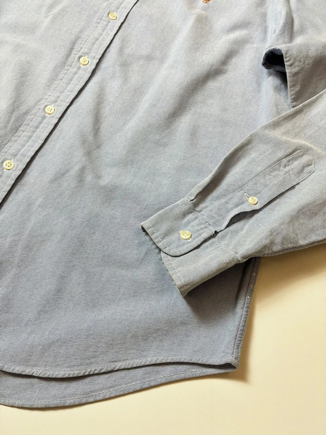 폴로 랄프로렌 스카이블루 옥스포드 솔리드 로고 셔츠 PN8807 상품이미지5