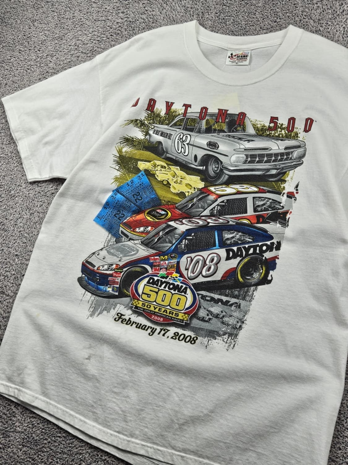체이스어센틱 데이토나500 레이싱 반팔 티셔츠 ( XL ) / 11868 상품이미지4