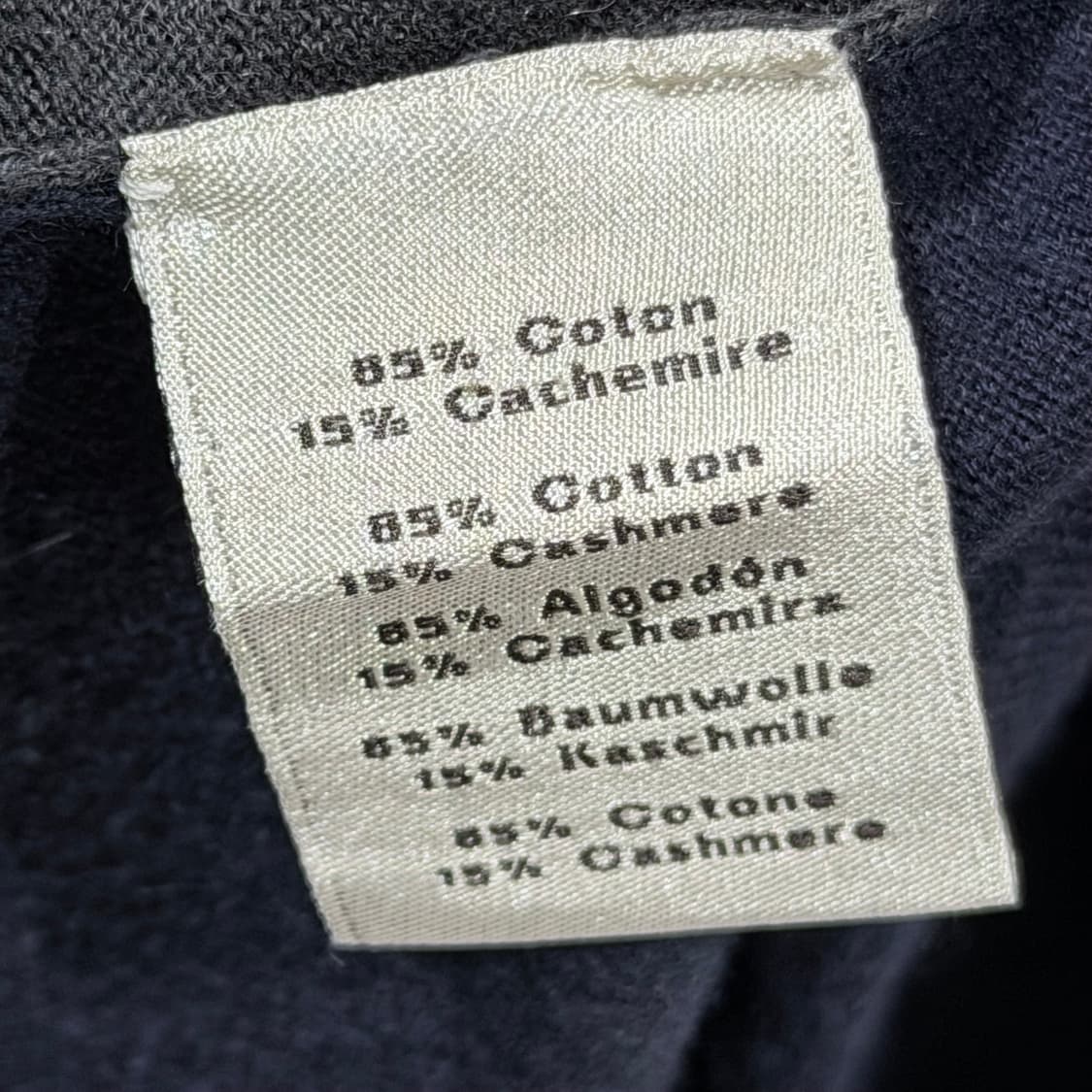 (A+/M) / 에르메스 캐시미어 니트 집업 그레이 네이비 상품이미지6
