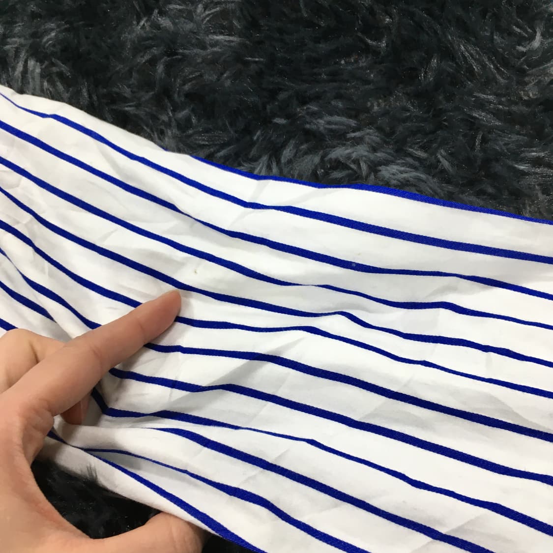 투티/A7 빔즈 하트 셔츠 스트라이프 데님 포켓 jpn vintage 상품이미지8