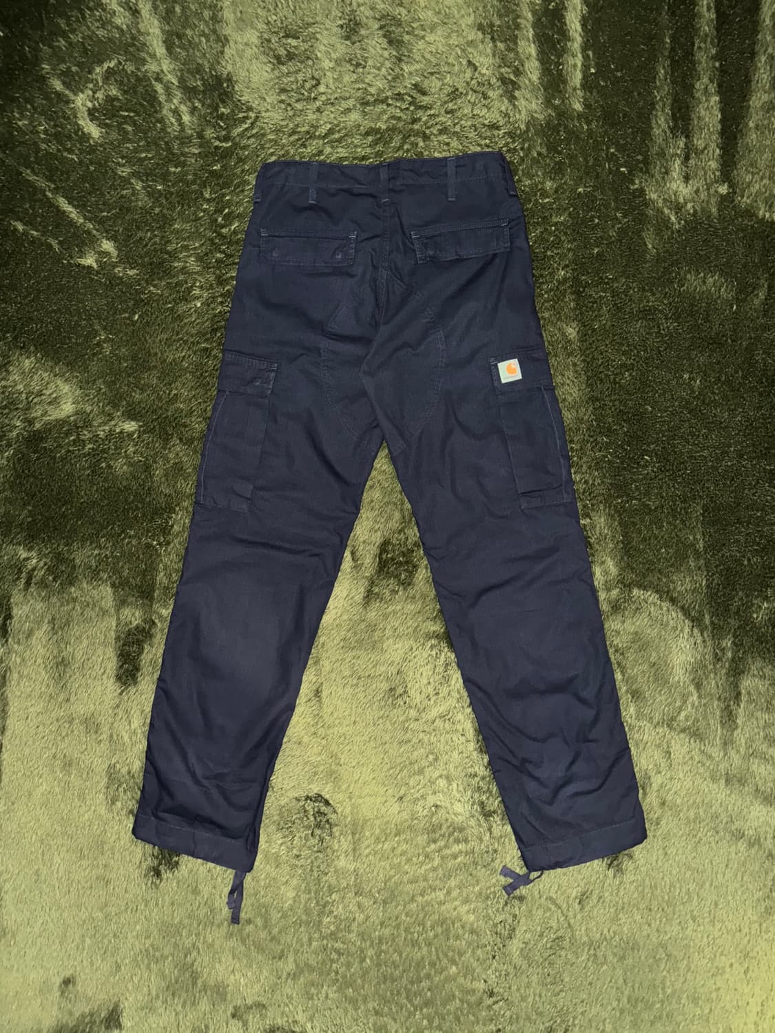 [30X32] 칼하트 WIP 루즈 핏 립스탑 카고 팬츠 네이비 상품이미지8