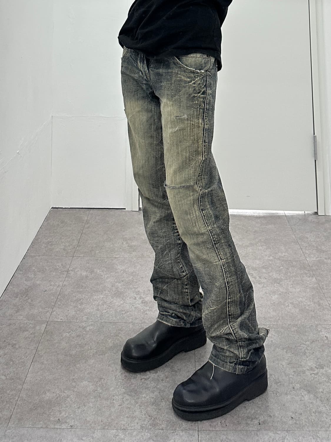 Superubis distressed denim jeans 상품이미지8