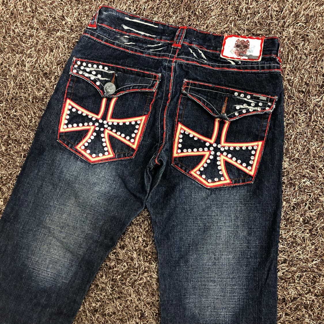 라구나비치 스티치 큐빅 부츠컷 데님 팬츠 상품이미지2