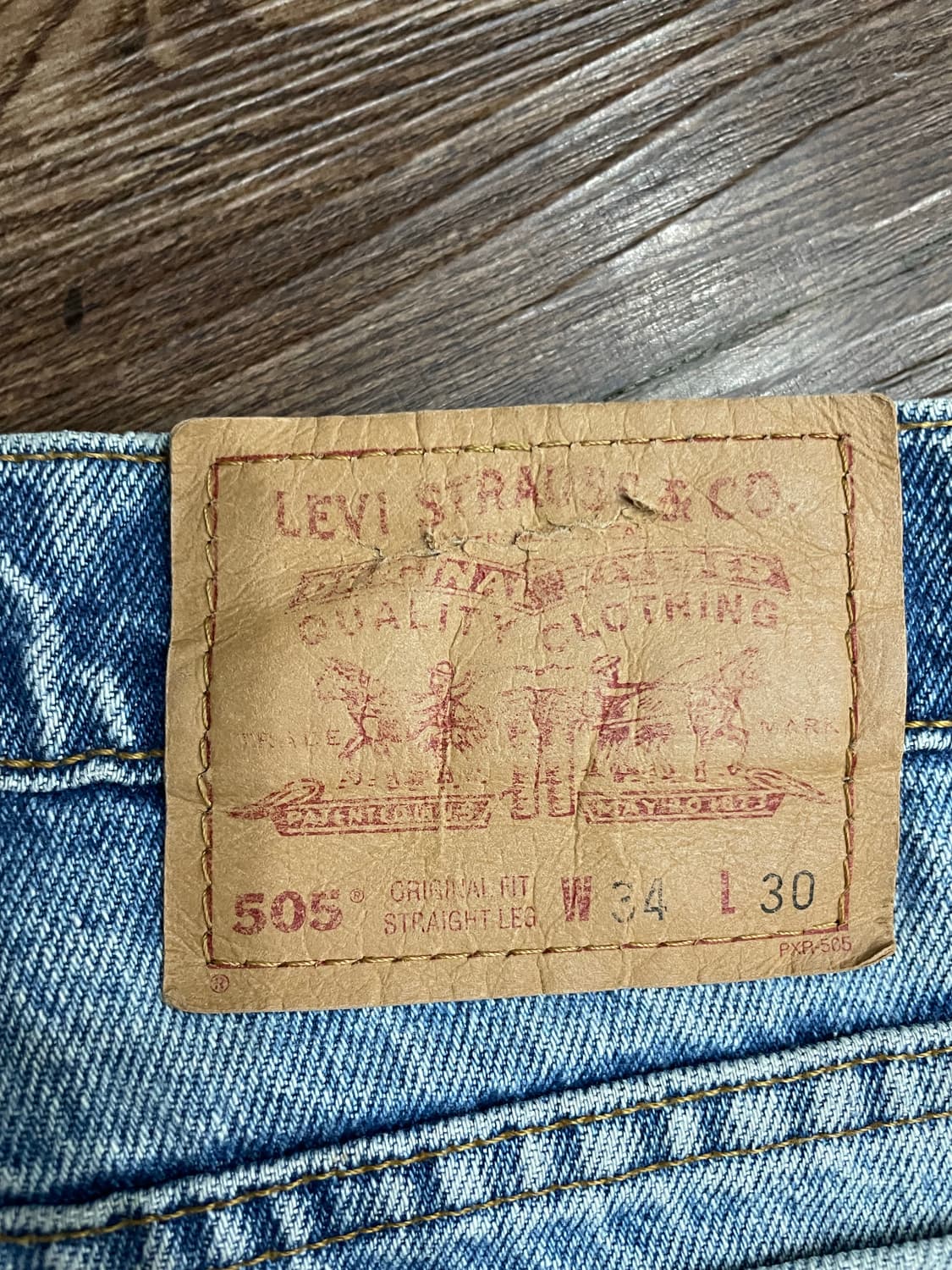 90년대 캐나다산 리바이스 505 데님 팬츠 상품이미지10