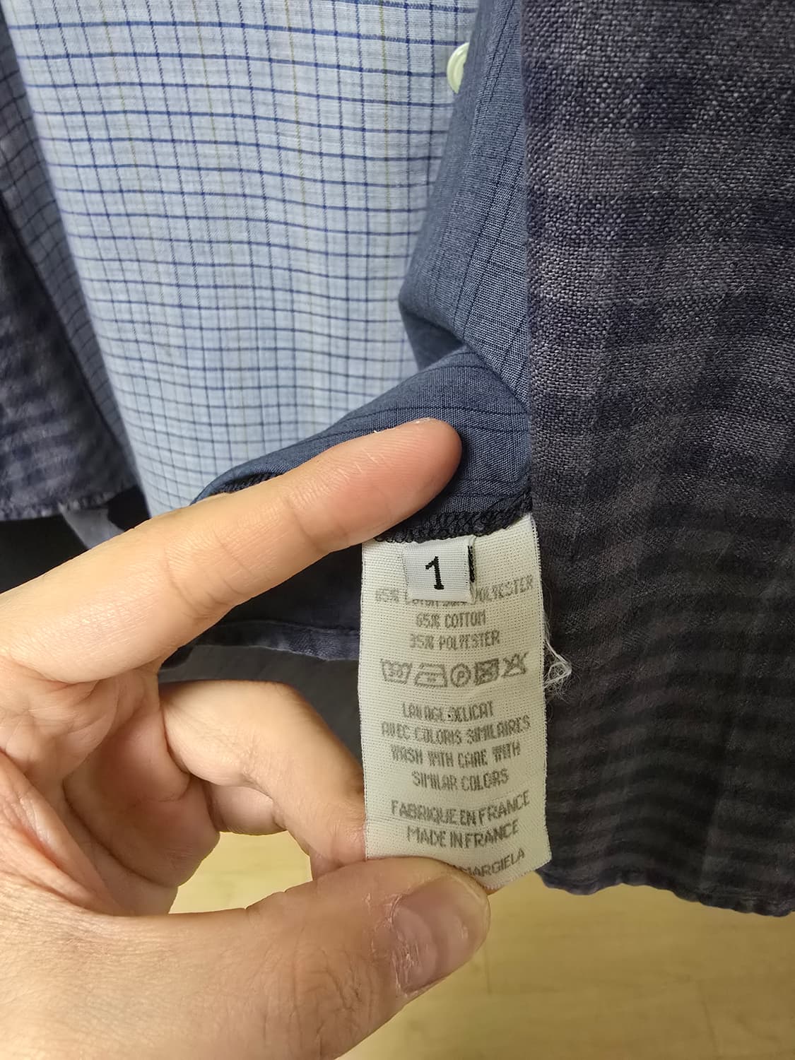 마르지엘라 아티저널 체크 셔츠 상품이미지4