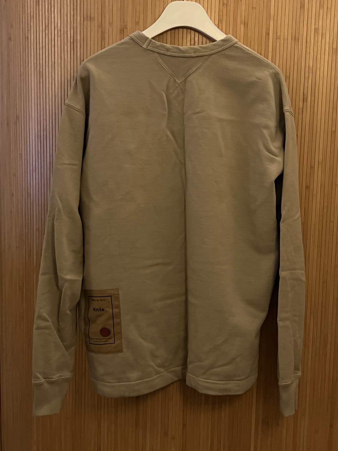 텐씨 빅커버포켓 백로고 기모 맨투맨 m사이즈 상품이미지2