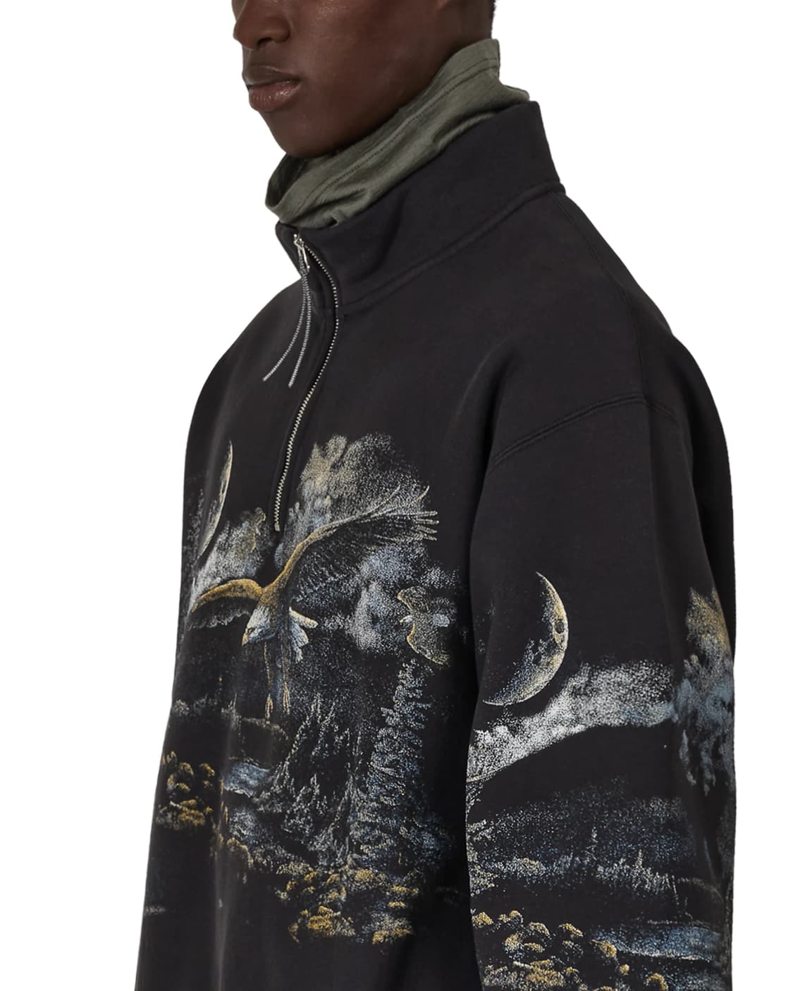 [M,L,XL]로아 하이킹 26ss FAI 하프 집 스웨트 셔츠 상품이미지5