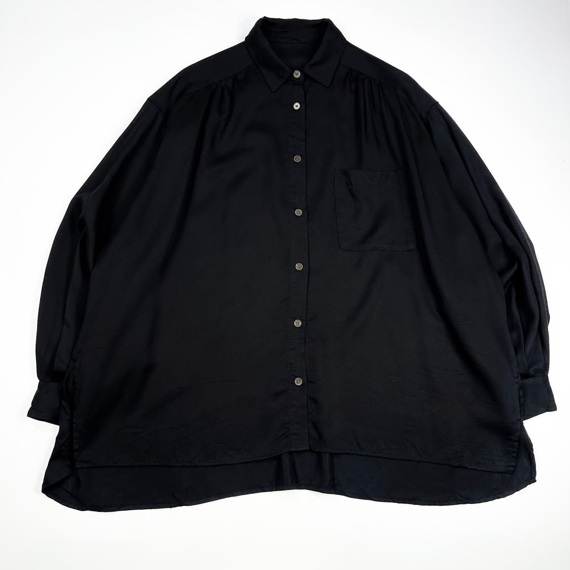 JPN 재팬빈티지 오버핏 셔츠 블랙 Free 상품이미지2