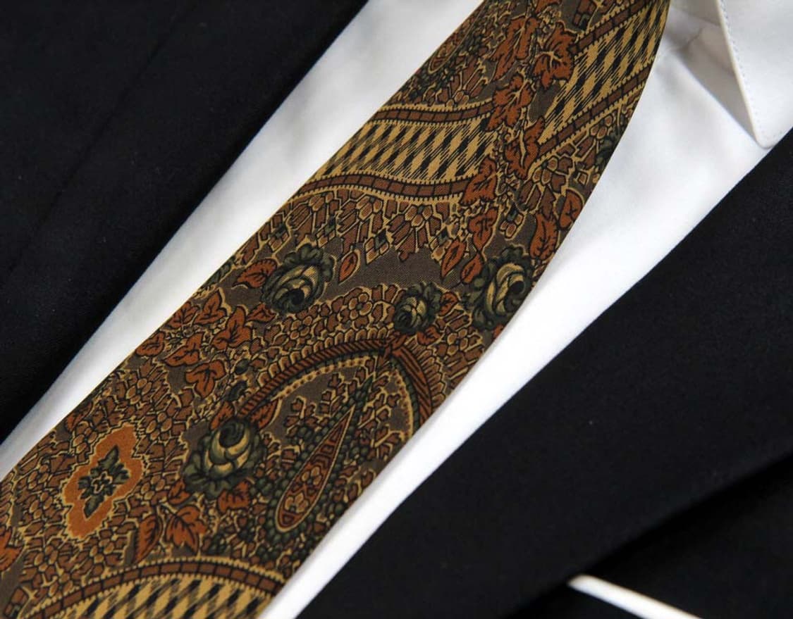 마리오 발렌티노 9.2cm A등급 페이즐리 남자 명품 넥타이 상품이미지5