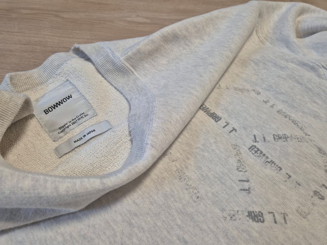 XL) 바우와우 JOHN 스웻셔츠 오트밀 상품이미지3