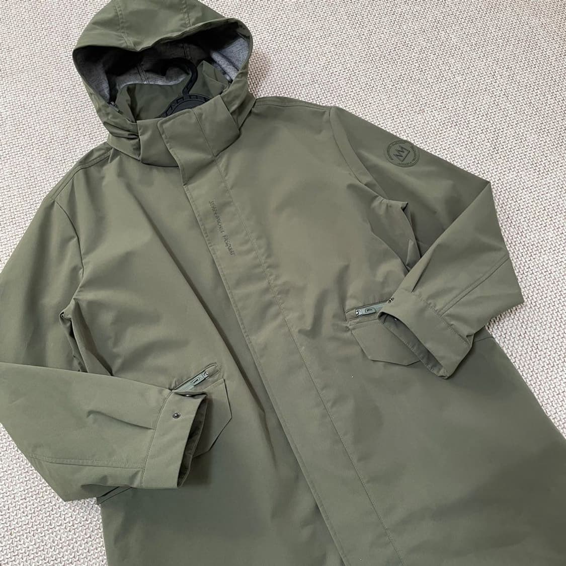 장미쉘바스키아 여성 롱 바람막이. 5239 상품이미지2