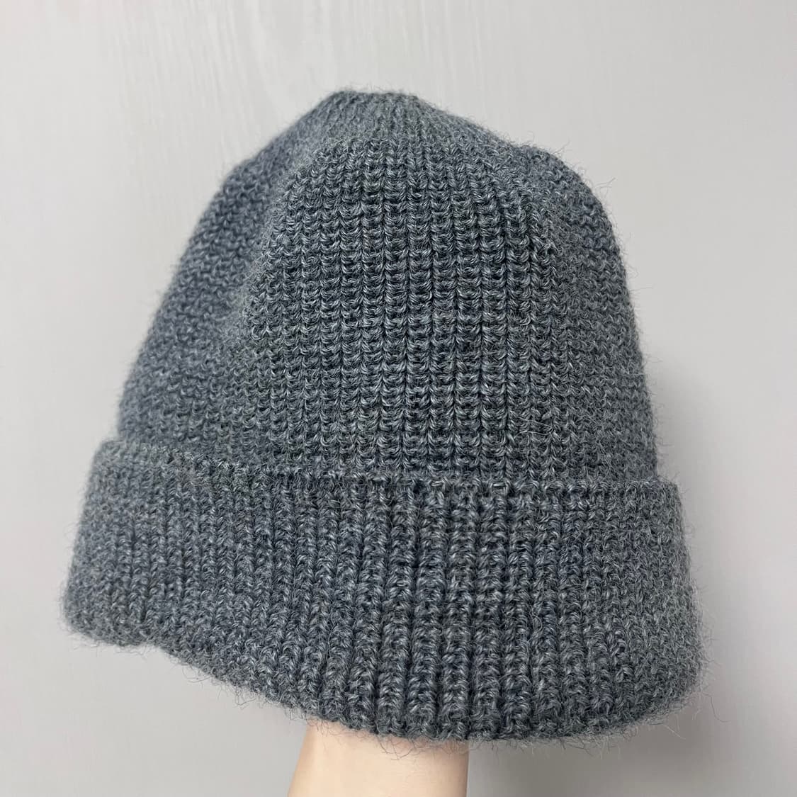 (무배) Leuchtfeuer Strickwaren 니트 울 비니 그레이 상품이미지3