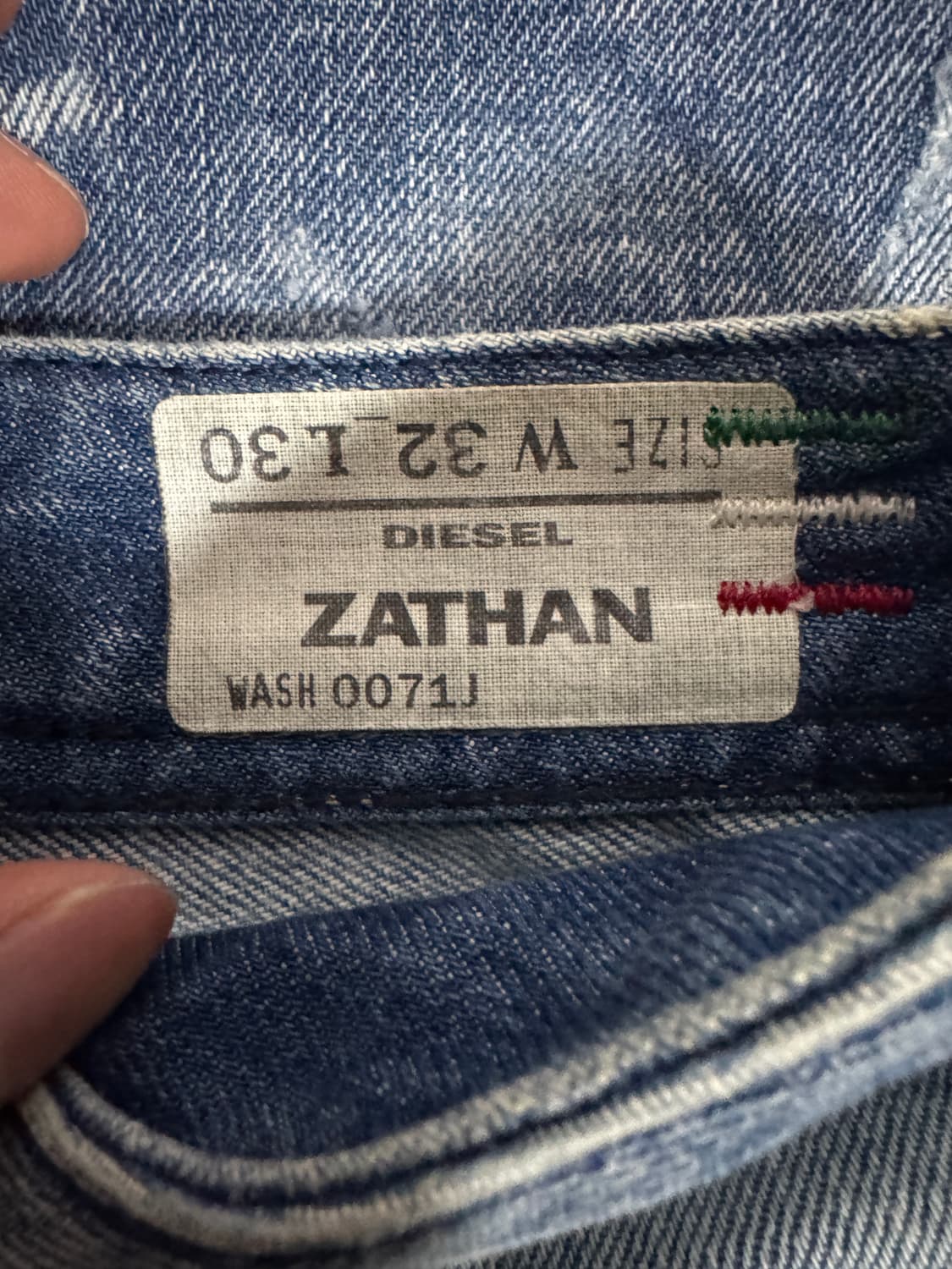 희귀!! 디젤 Diesel 자탄 디스트로이드 부츠컷 데님팬츠 35.4인치 상품이미지7