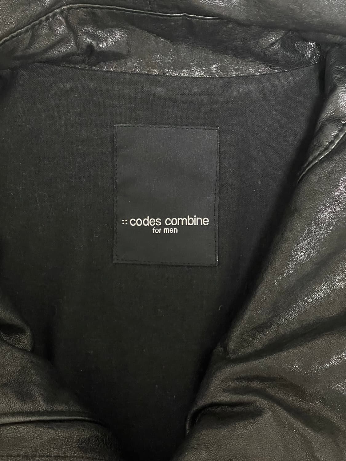 코데즈 컴바인 하이넥 레더자켓 (렘스킨) 상품이미지3