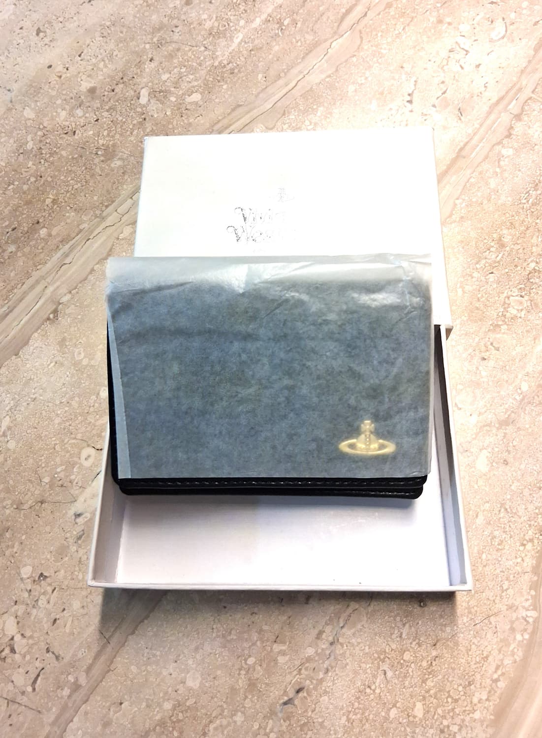 비비안웨스트우드 빈티지 워터 orb 카드지갑 블랙 (새상품) 상품이미지4