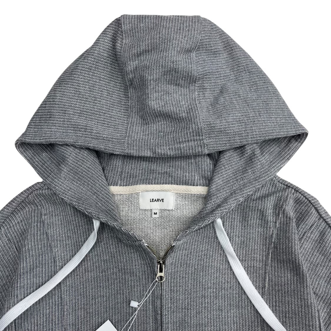 르아브 그레이 니트 후드집업 M 상품이미지6
