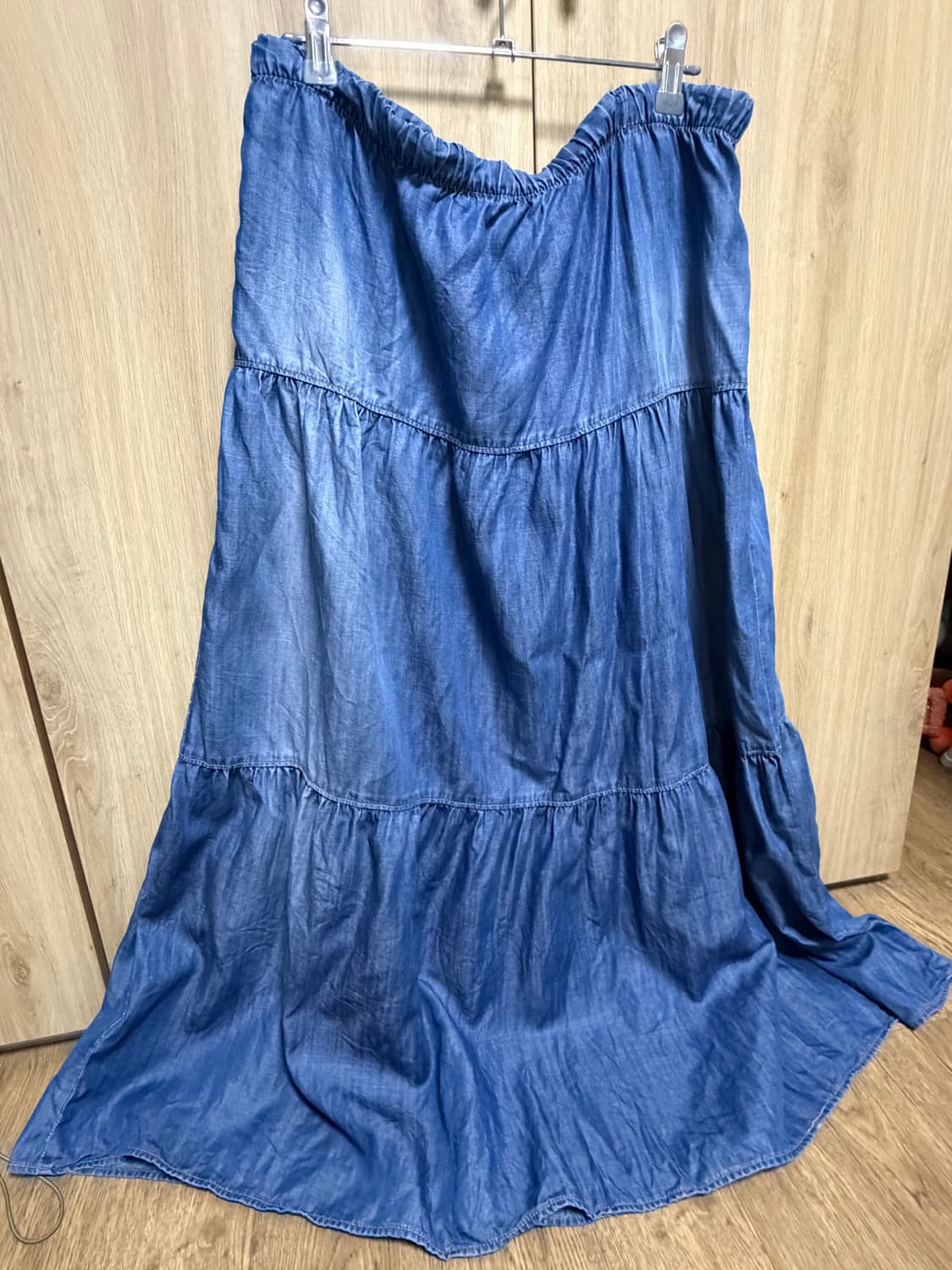 유니클로 모리걸 데님 롱스커트 하구미 스즈코 상품이미지3