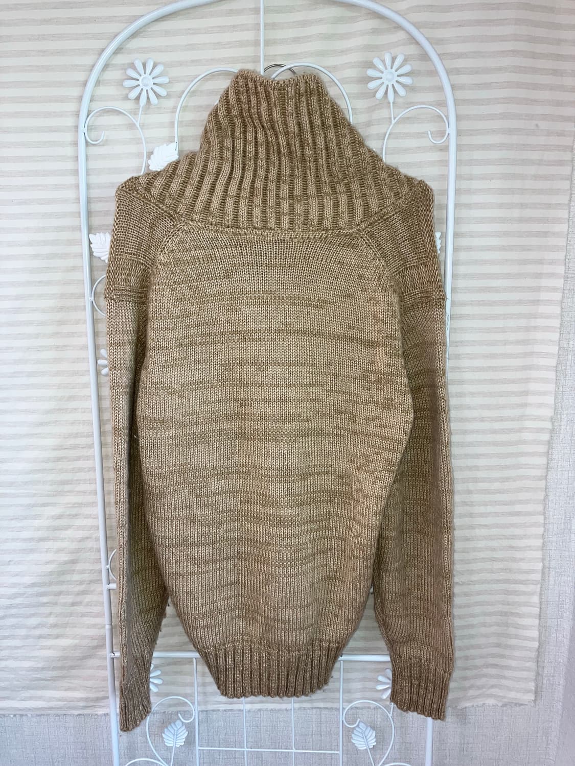 jpn vintage 베이지 카이넥 와플 니트 y2k 스트릿 갸루 펑키 상품이미지5