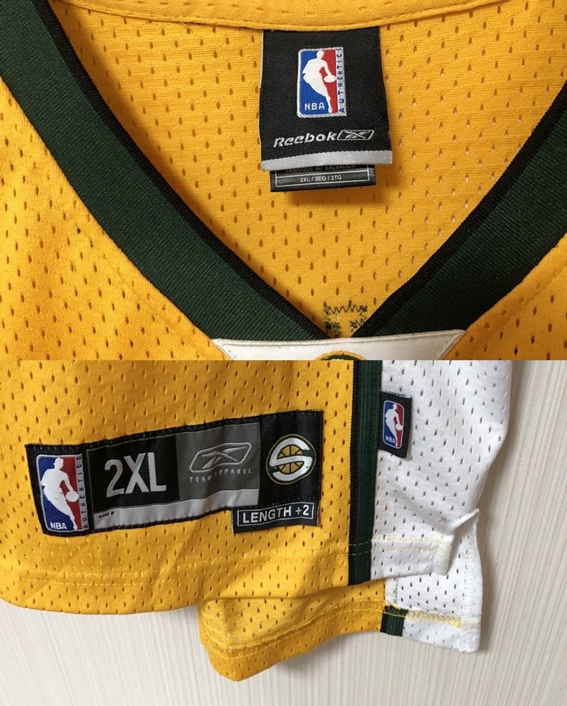 NBA 리복 04-05 시애틀슈퍼소닉스 올드유니폼 2XL(해외) 레이앨런 상품이미지4