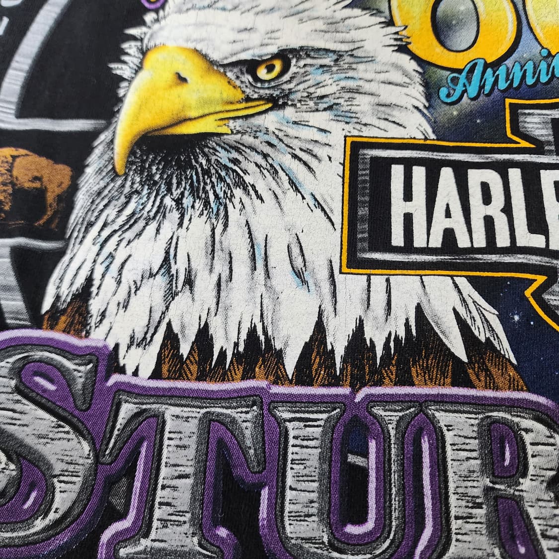 [XL] 00s 빈티지 할리데이비슨 sturgis 60th 티셔츠 2 상품이미지4