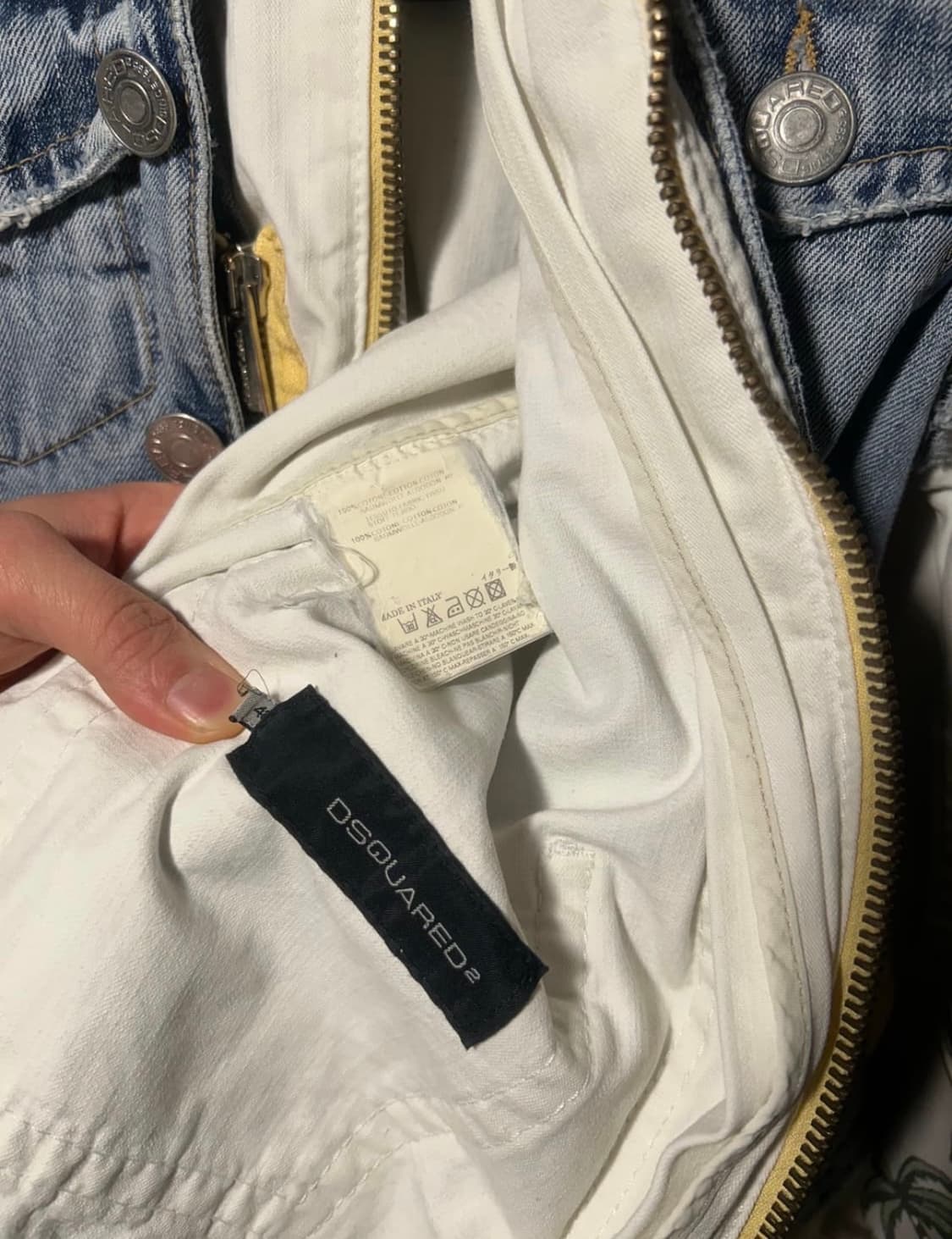 디스퀘어드2 데님 레이어드 프린팅 자켓 상품이미지3