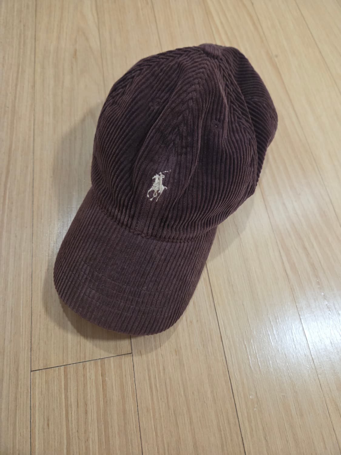 폴로 브라운 코듀로이 볼캡 레더스트랩 상품이미지1