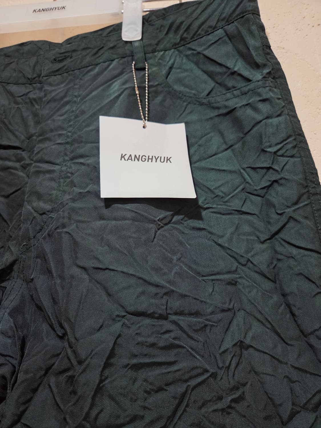 강혁 메탈릭블루 에어뱃 트라우저 그린 XL 상품이미지3