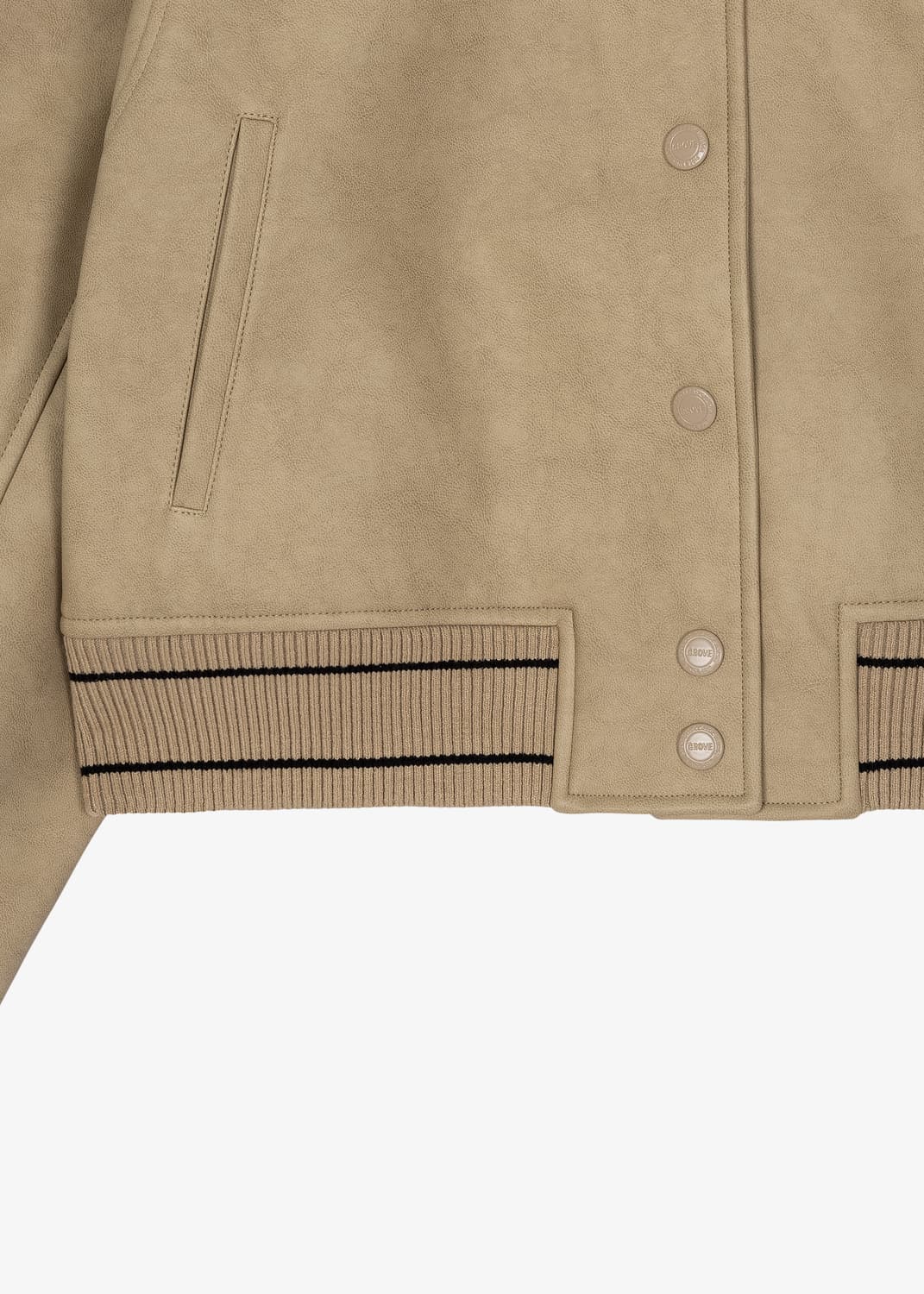 그로브GROVE G로고 레더 점퍼 상품이미지7