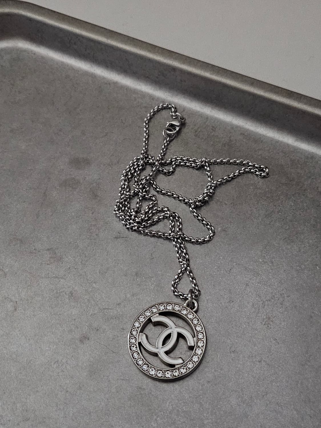 66 샤넬 빈티지 정품 목걸이 업사이클링 써지컬체인 상품이미지3