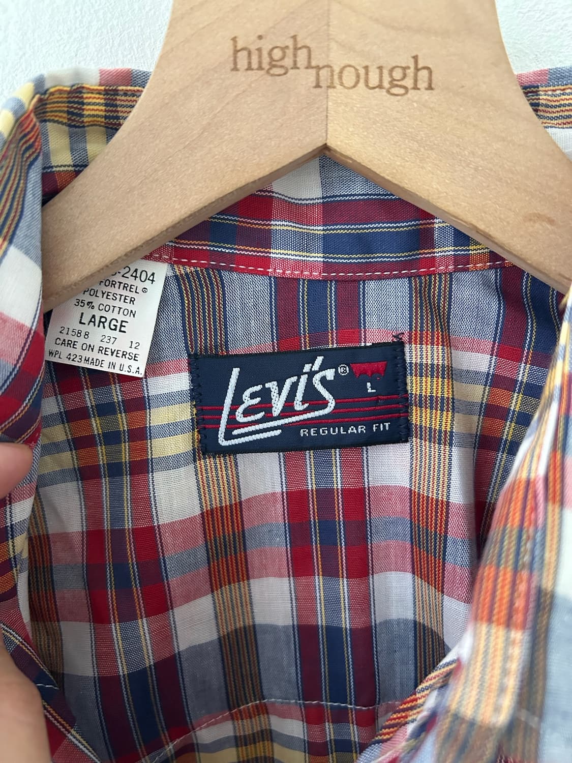 80's Levis White Tab Western Shirt. 상품이미지5