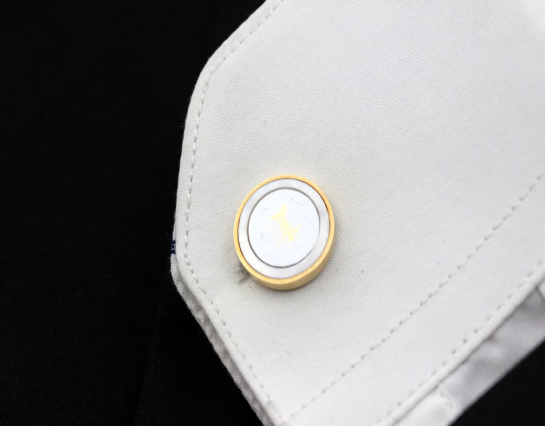 셀린느 A-등급 천연자개 한정판 남자 명품 커프스 빈티지 상품이미지6