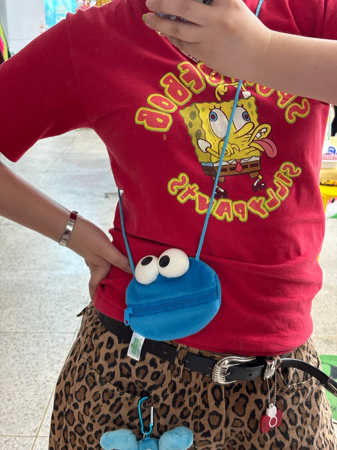 Vintage Cookie Monster Coin Purse Bag 상품이미지5