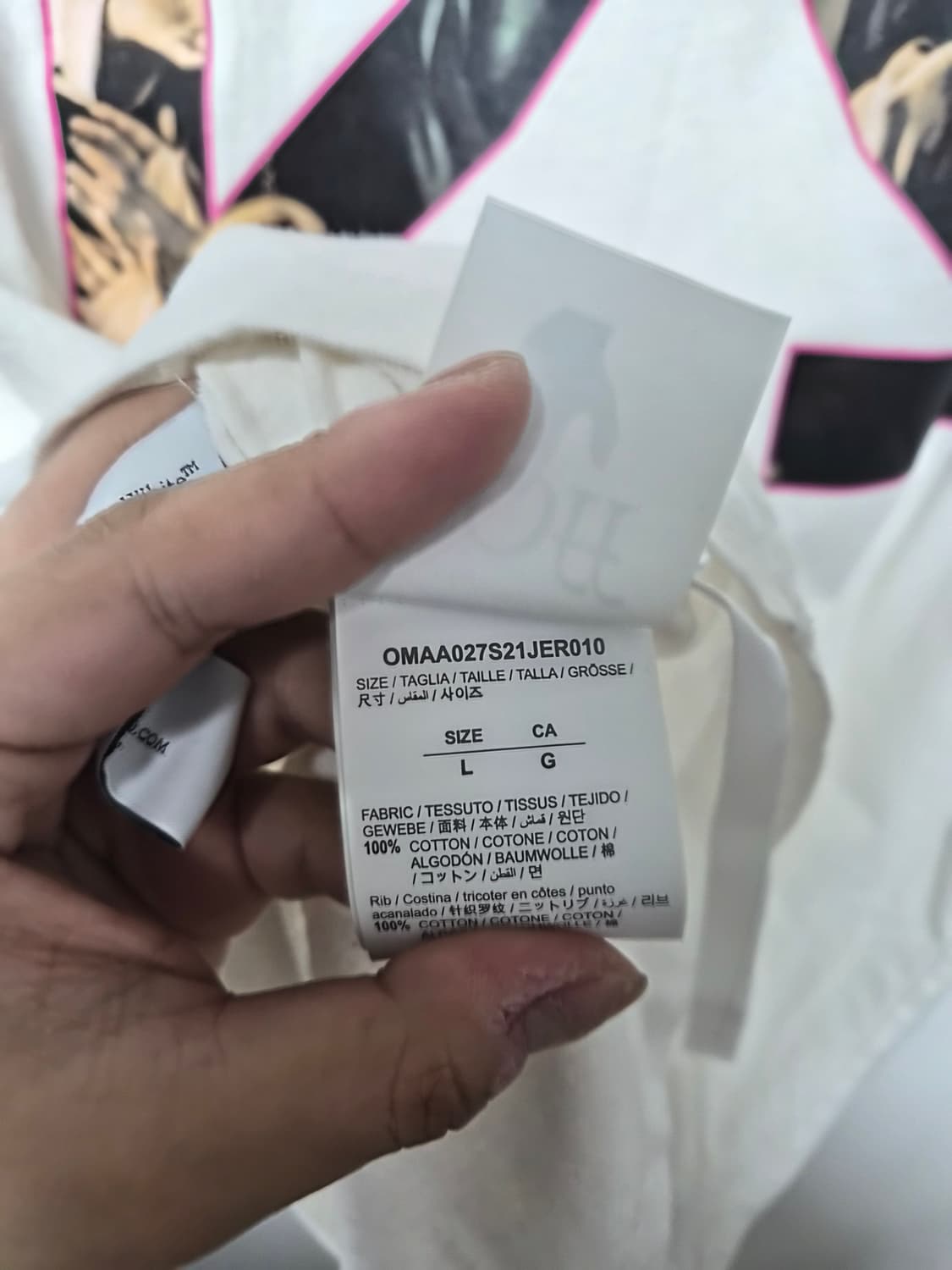 오프화이트 반팔티 상품이미지3