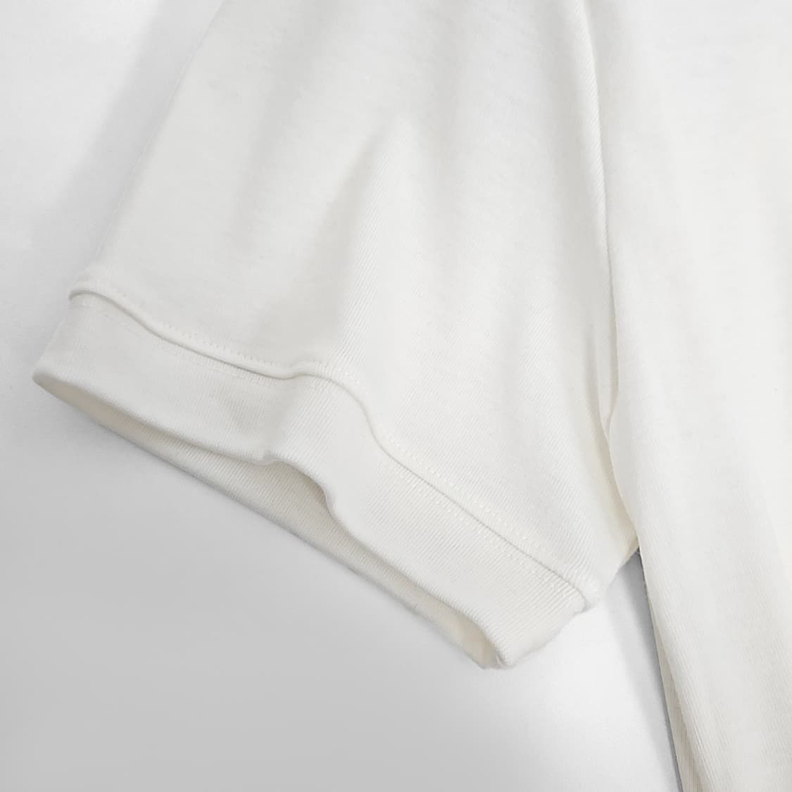 Giko 피어싱 리벳 컷 하프 슬리브 니트 (white) 상품이미지6