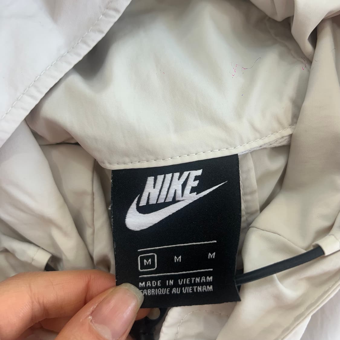 Nike 나이키 아이보리 배색 아노락 상품이미지6