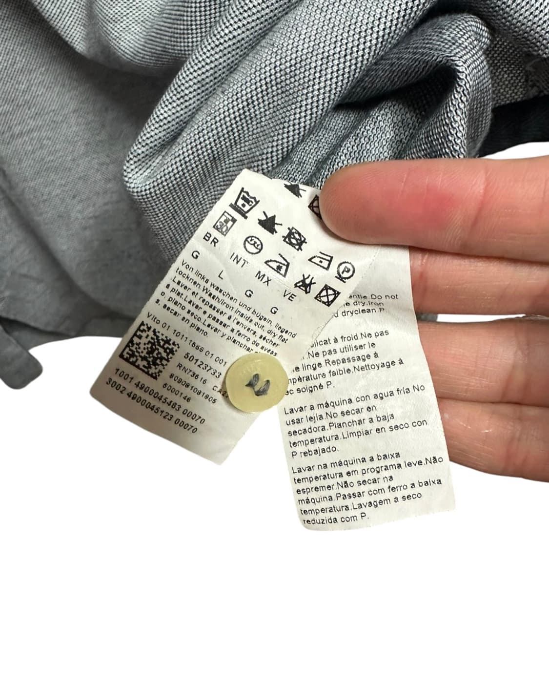 보스(hugo boss)그레이 코튼 반팔 카라티셔츠 L size 상품이미지9