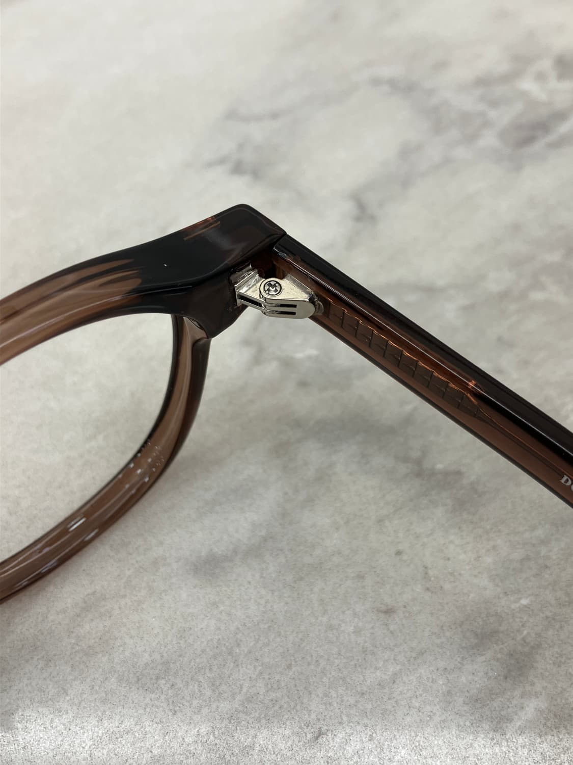 B88 DMN 투명 브라운 웰링턴 뿔테 안경128 상품이미지3