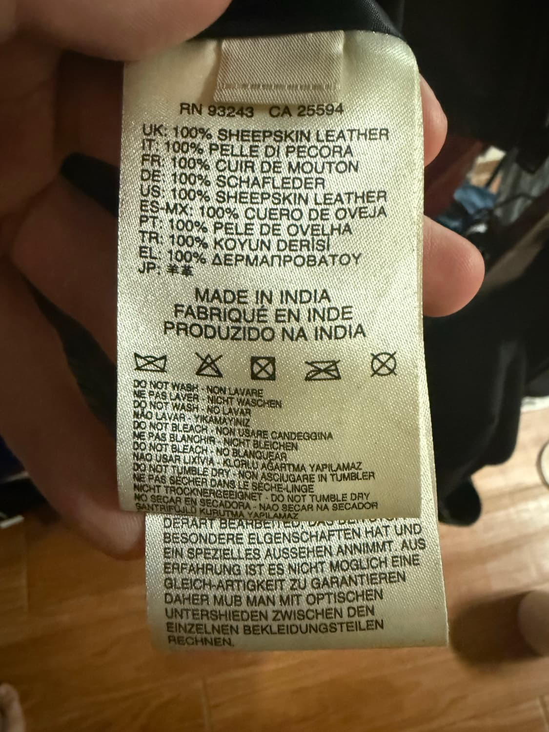 디젤 양가죽 자켓 (착샷) 상품이미지8