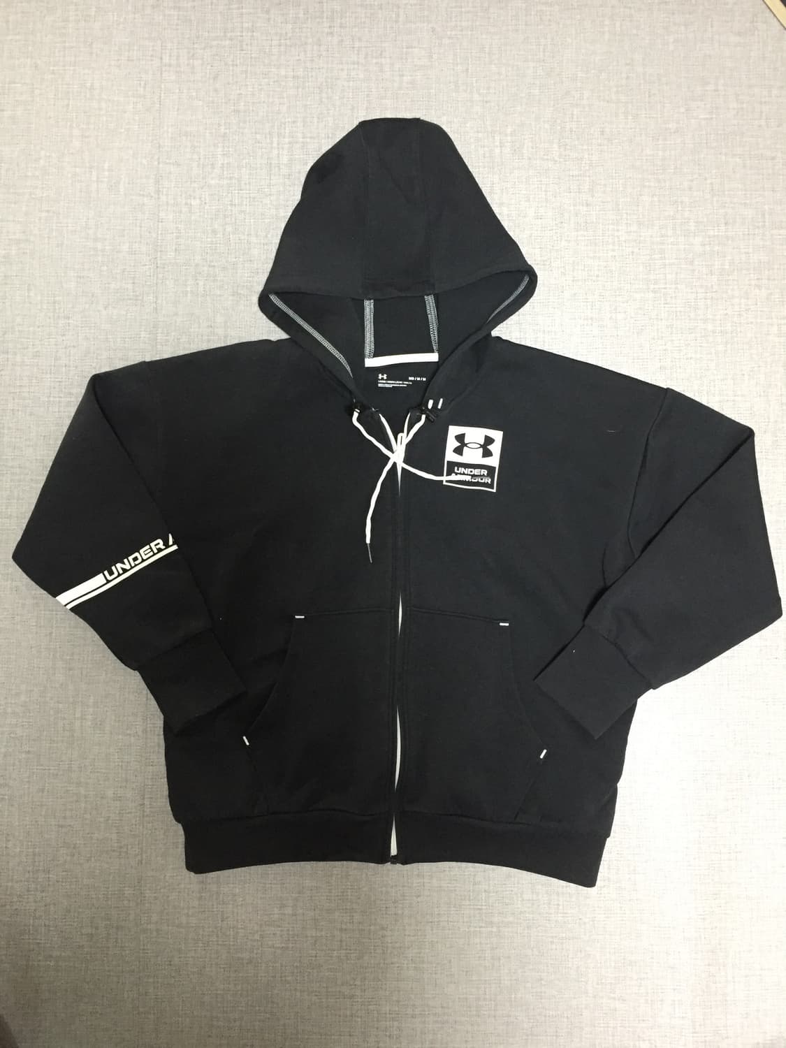 Underarmour 언더아머 가슴로고 운동복 후드집업 상품이미지1