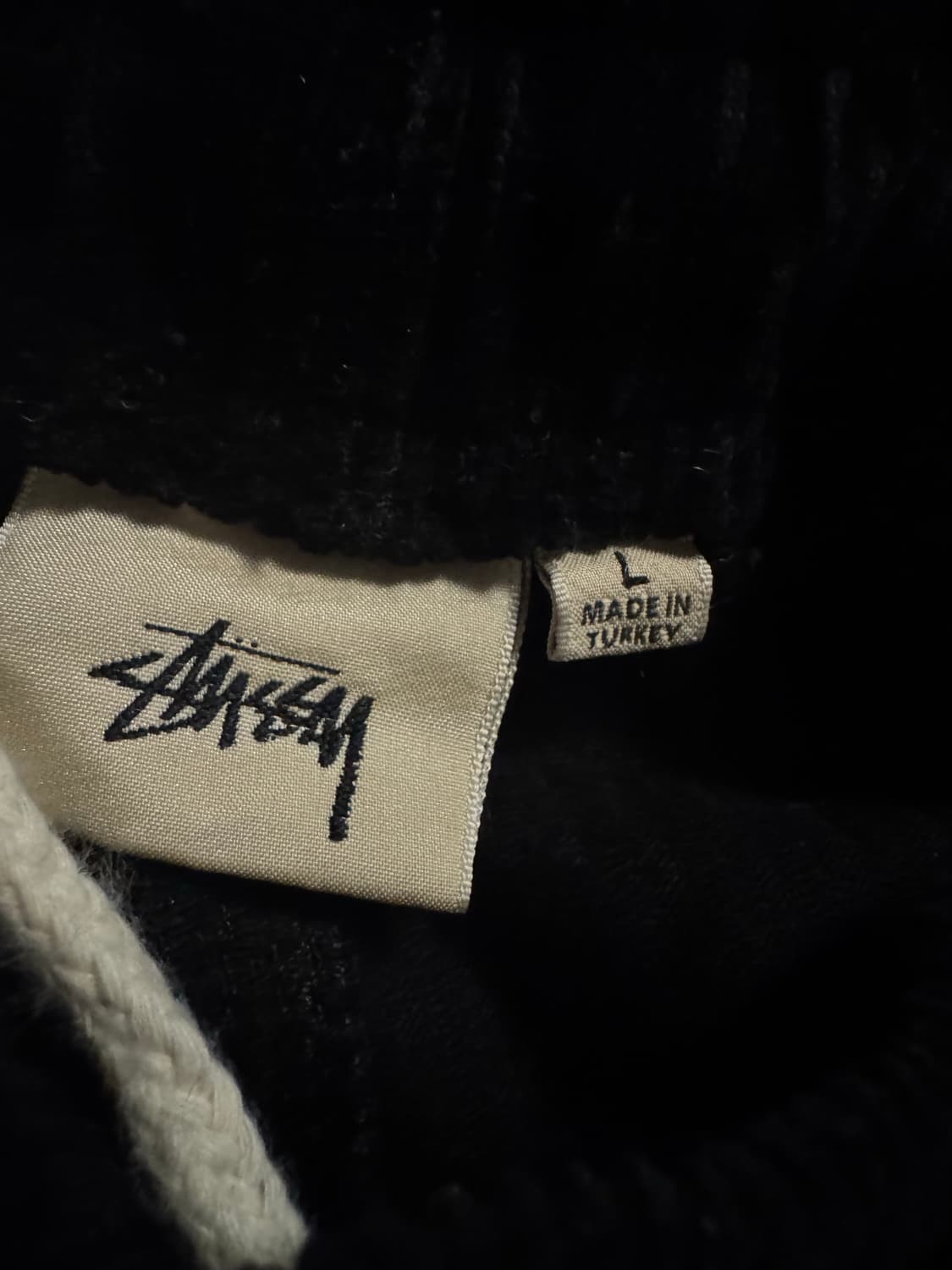 [L] 스투시 와이드 웨일 비치 코듀로이 팬츠 블랙 상품이미지7