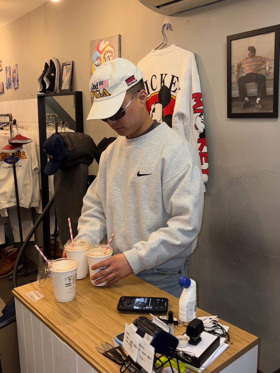 90’s Nike embroidery logo sweatshirts  상품이미지1