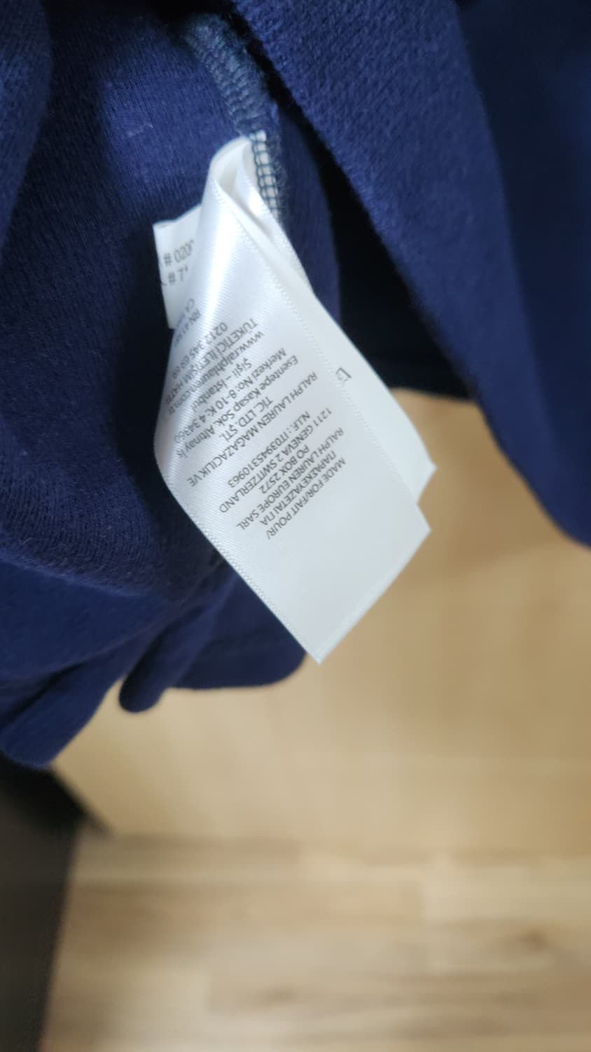 폴로 랄프로렌 네이비 신형 하프집업 XL 상품이미지5