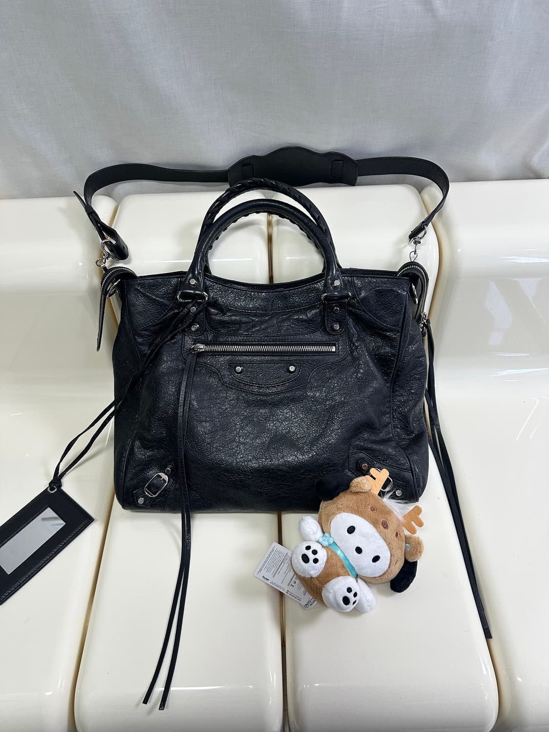 [A+ 정품] 발렌시아가 시티 모터백 벨로 블랙 상품이미지2