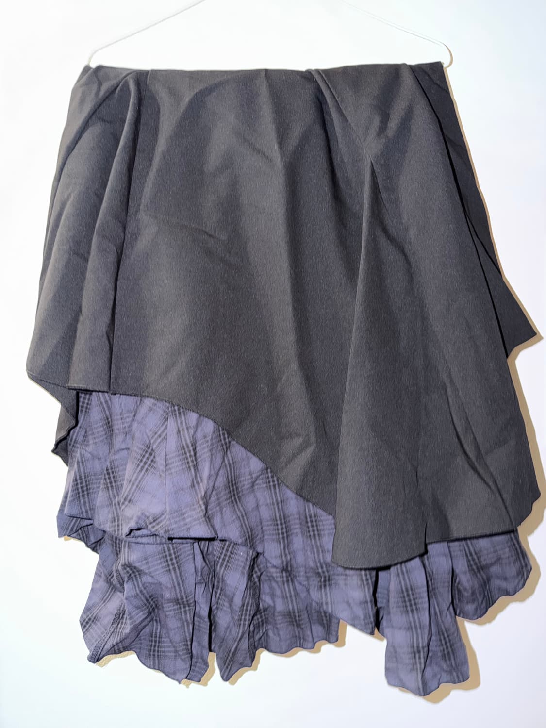 미세키서울 언발란스 레이어드 원피스 블랙 상품이미지4