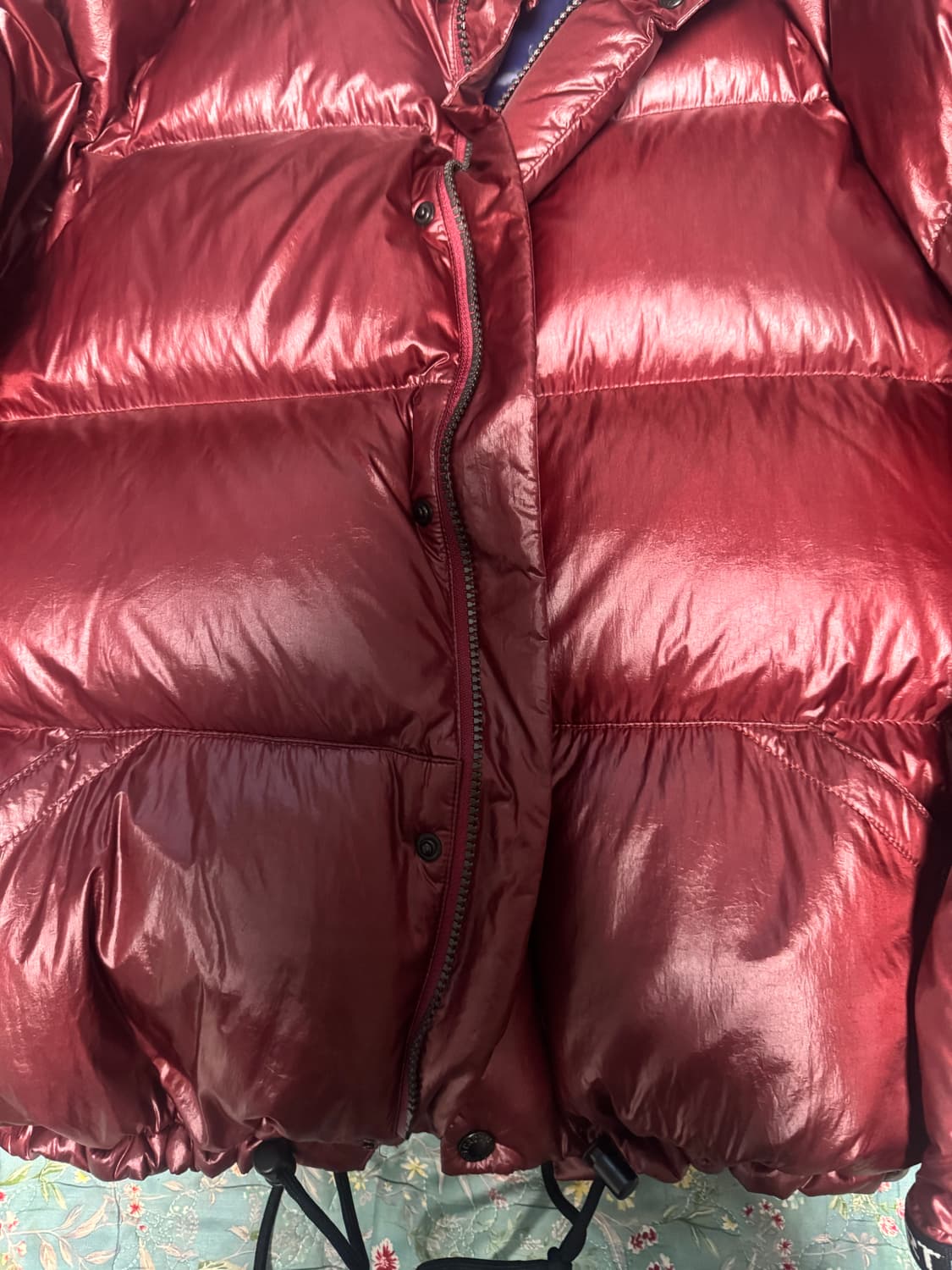 [M]헤리티지플로스 1972숏패딩 레드 상품이미지4