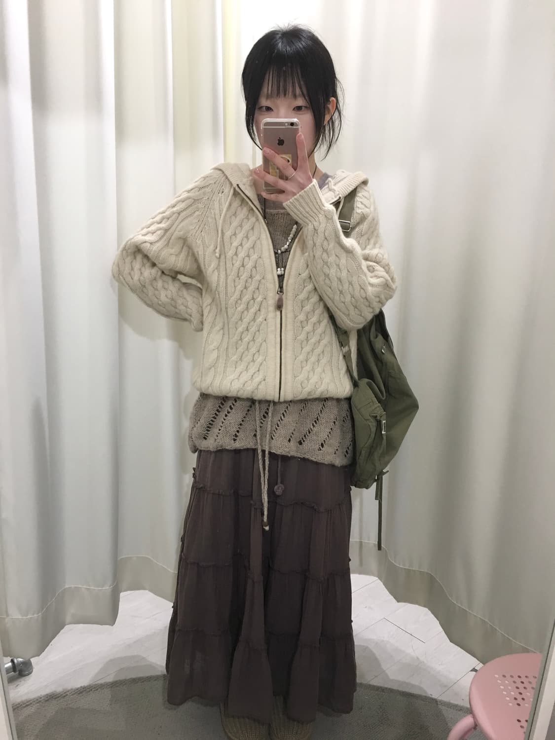 Made in nepal stripe mori vest 상품이미지5