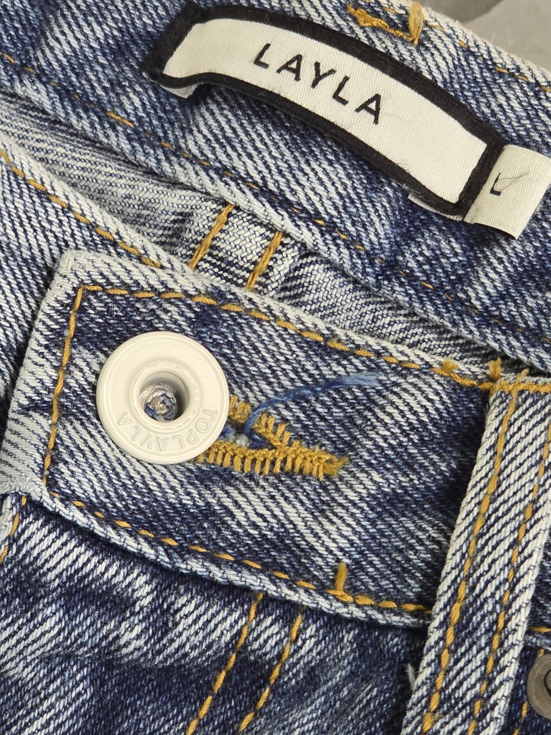 LAYLA 레이라 슈퍼 와이드 데님 팬츠 상품이미지8