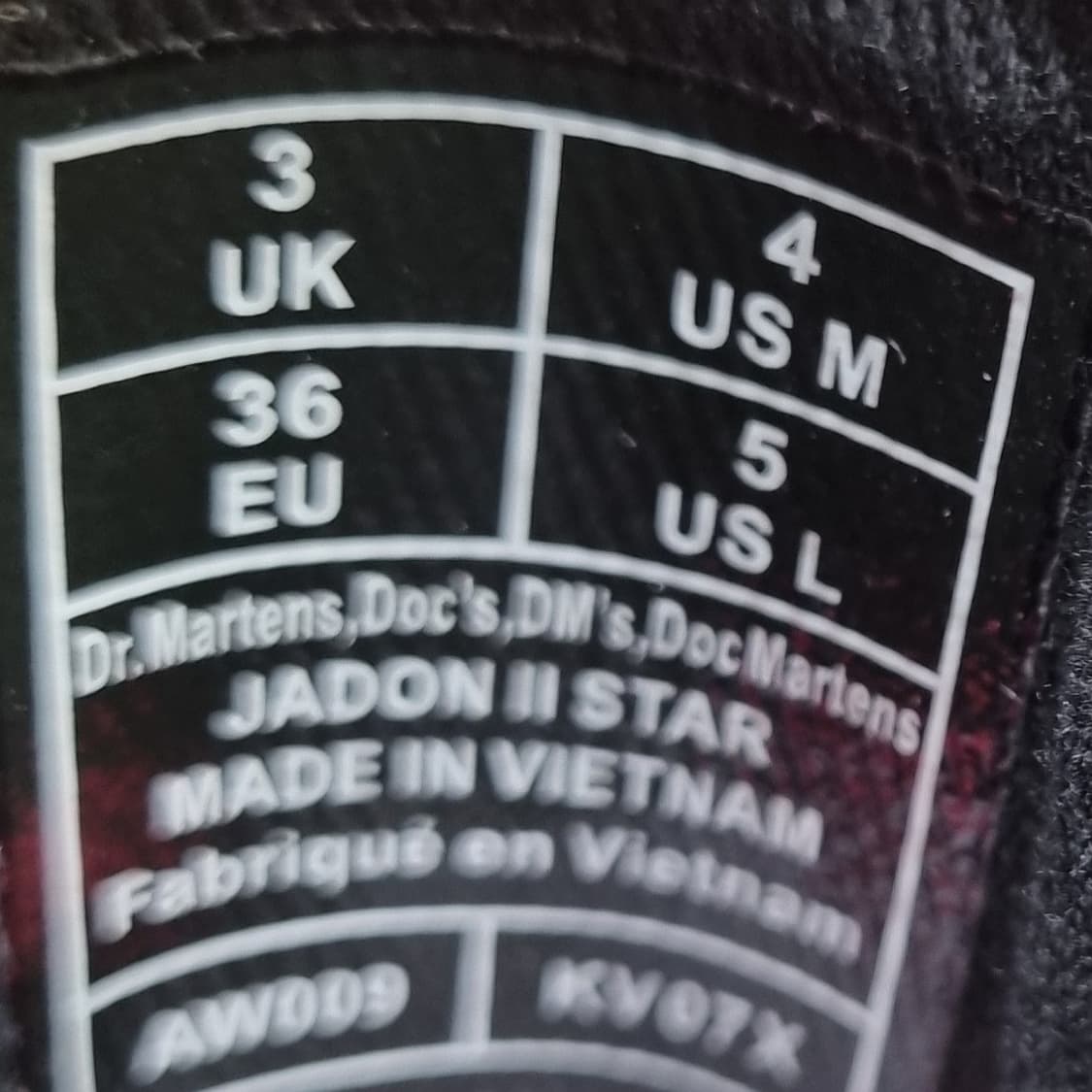 닥터마틴 블렉 제이든 부츠36 220 굽5 상품이미지6