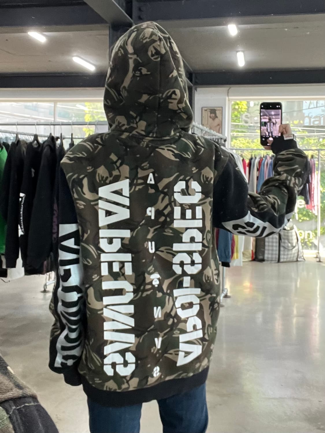 에이프 APUNVS 풀 카모 후드집엄  상품이미지2